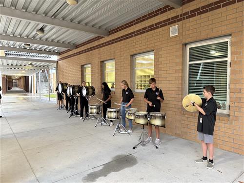 Drumline Playing